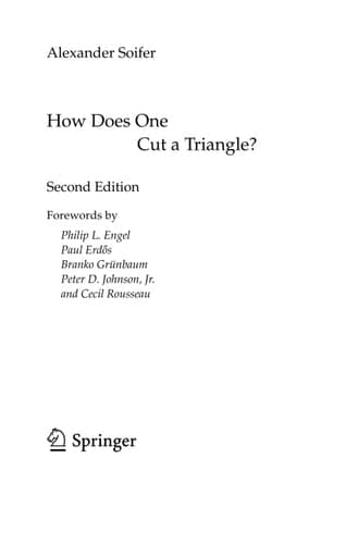 How Does One Cut a Triangle?