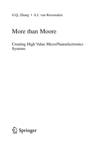 More than Moore Creating High Value Micro/Nanoelectronics Systems