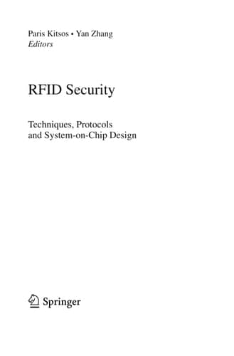 RFID Security Techniques, Protocols and System-On-Chip Design