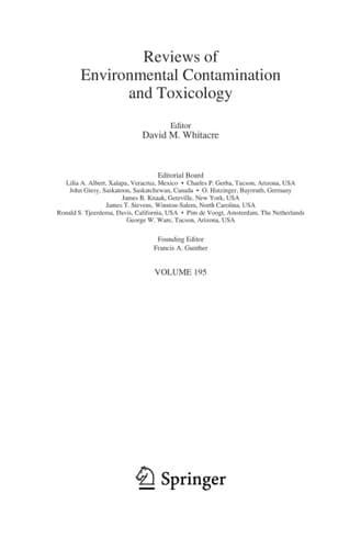 Reviews of Environmental Contamination and Toxicology 195
