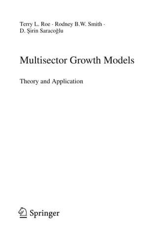 Multisector Growth Models Theory and Application