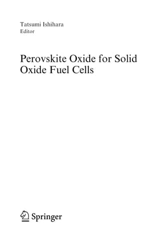 Perovskite Oxide for Solid Oxide Fuel Cells