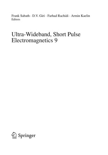 Ultra-Wideband, Short Pulse Electromagnetics 9