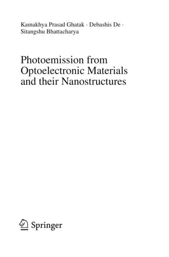 Photoemission from Optoelectronic Materials and their Nanostructures