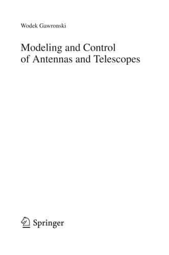 Modeling and Control of Antennas and Telescopes