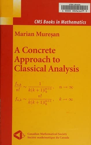 A Concrete Approach to Classical Analysis