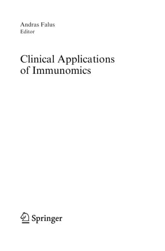 Clinical Applications of Immunomics