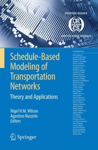 Schedule-Based Modeling of Transportation Networks Theory and applications
