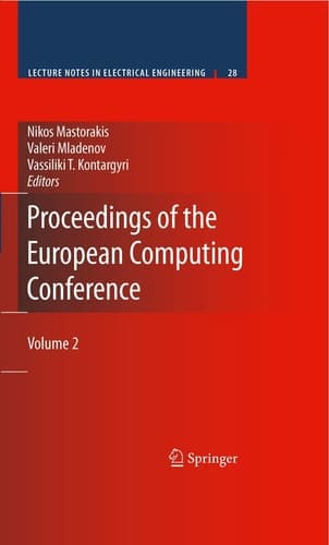 Proceedings of the European Computing Conference Volume 2