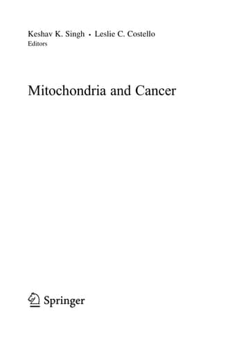Mitochondria and Cancer