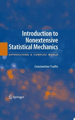 Introduction to Nonextensive Statistical Mechanics Approaching a Complex World