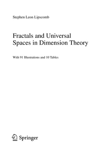 Fractals and Universal Spaces in Dimension Theory