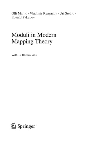 Moduli in Modern Mapping Theory