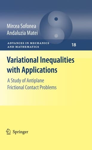 Variational Inequalities with Applications A Study of Antiplane Frictional Contact Problems