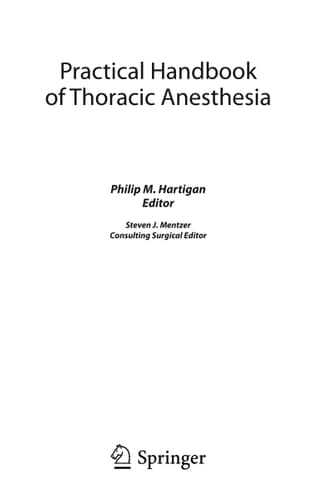 Practical Handbook of Thoracic Anesthesia