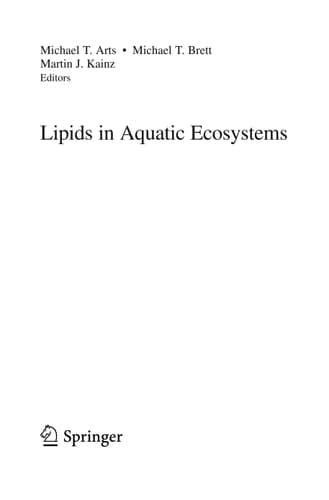 Lipids in Aquatic Ecosystems
