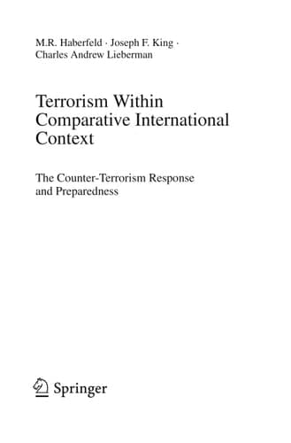 Terrorism Within Comparative International Context The Counter-Terrorism Response and Preparedness