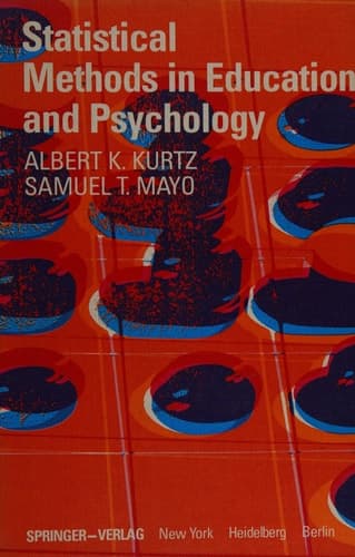 Statistical Methods in Education and Psychology
