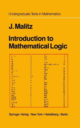 Introduction to Mathematical Logic: Set Theory Computable Functions Model Theory (Undergraduate Texts in Mathematics)