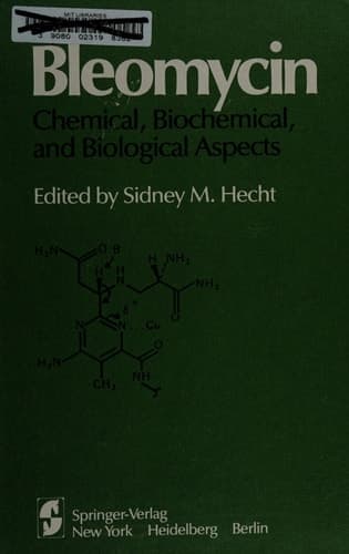 Bleomycin: Chemical, Biochemical, and Biological Aspects Proceedings of a joint U.S.-Japan Symposium held at the East-West Center, Honolulu, July 18–22, 1978