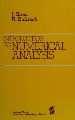 Introduction to Numerical Analysis