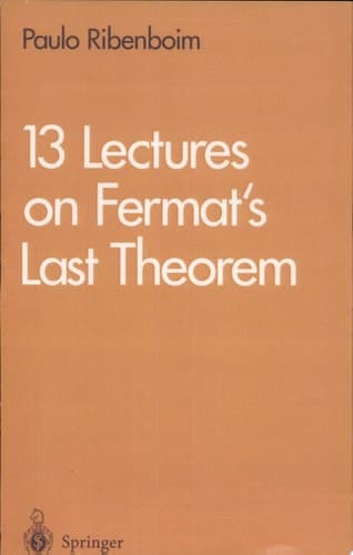 13 Lectures on Fermat's Last Theorem