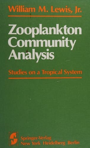 Zooplankton Community Analysis: Studies on a Tropical System