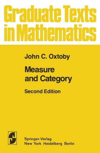 Measure and Category A Survey of the Analogies between Topological and Measure Spaces