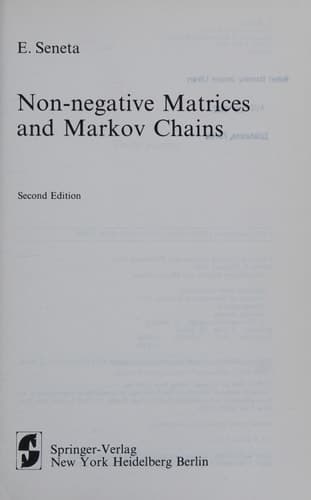 Non-negative Matrices and Markov Chains