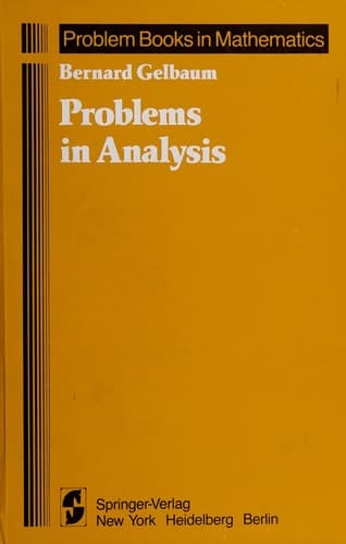 Problems in Analysis (Problem Books in Mathematics)