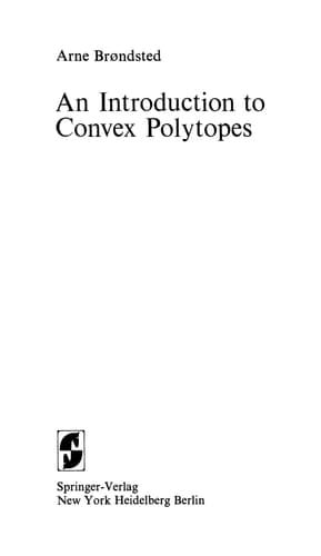 An Introduction to Convex Polytopes