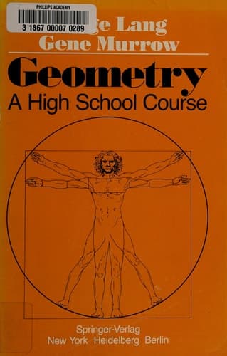 Geometry: A High School Course