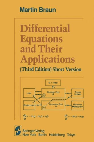 Differential Equations and Their Applications: An Introduction to Applied Mathematics (Short Version)