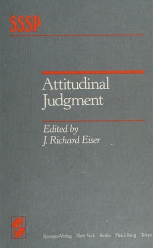 Attitudinal Judgment (Springer Series in Social Psychology)