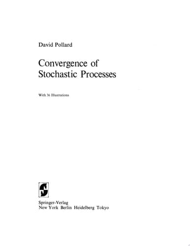 Convergence of Stochastic Processes