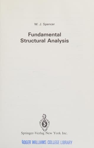 Fundamental Structural Analysis