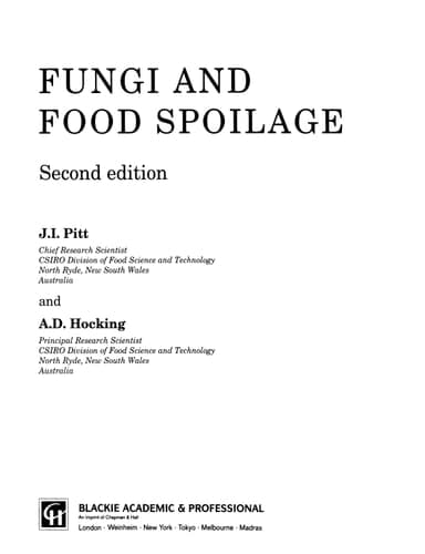 Fungi and Food Spoilage
