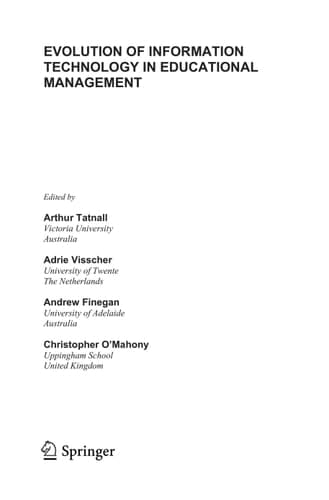 Evolution of Information Technology in Educational Management