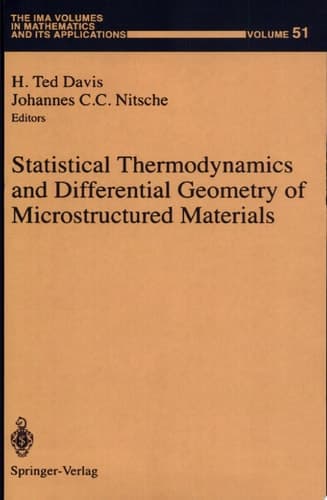 Statistical Thermodynamics and Differential Geometry of Microstructured Materials