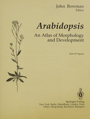 Arabidopsis An Atlas of Morphology and Development