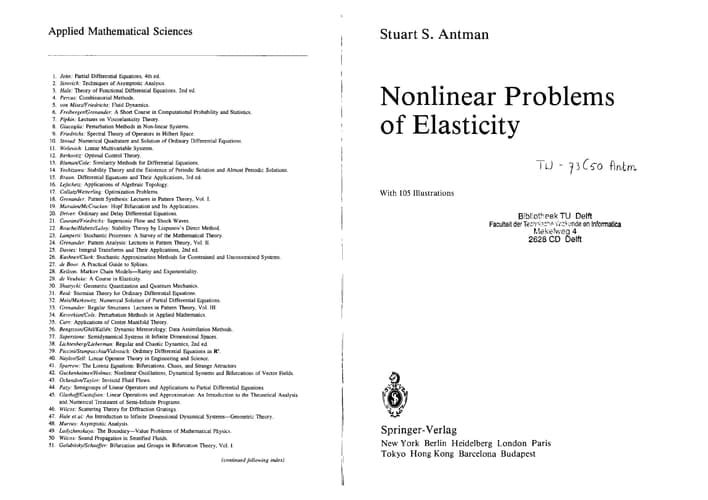 Nonlinear Problems of Elasticity