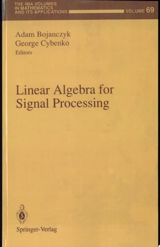 Linear Algebra for Signal Processing