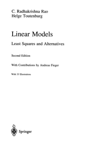 Linear Models Least Squares and Alternatives