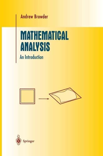 Mathematical Analysis An Introduction