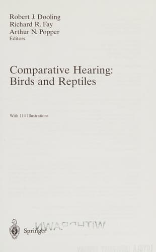 Comparative Hearing: Birds and Reptiles
