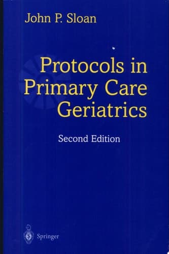 Protocols in Primary Care Geriatrics
