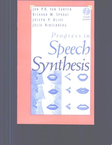Progress in Speech Synthesis