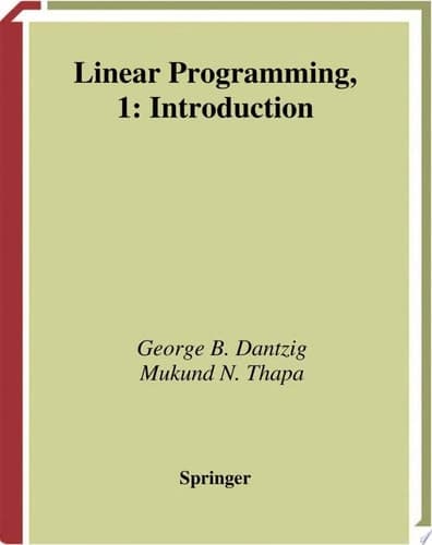 Linear Programming 1 Introduction