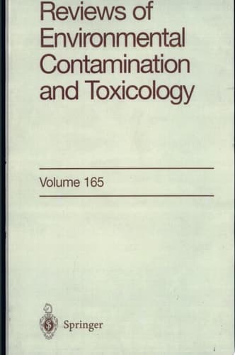 Reviews of Environmental Contamination and Toxicology Continuation of Residue Reviews