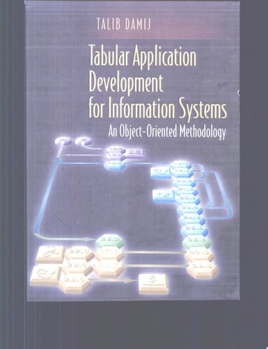Tabular Application Development for Information Systems An Object-Oriented Methodology